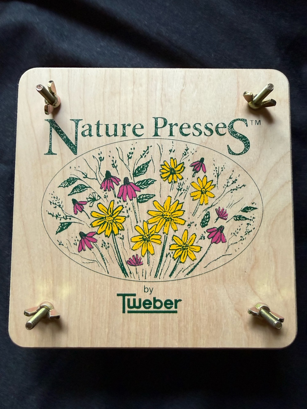 Wooden flower and leaf press by Nature Presses
